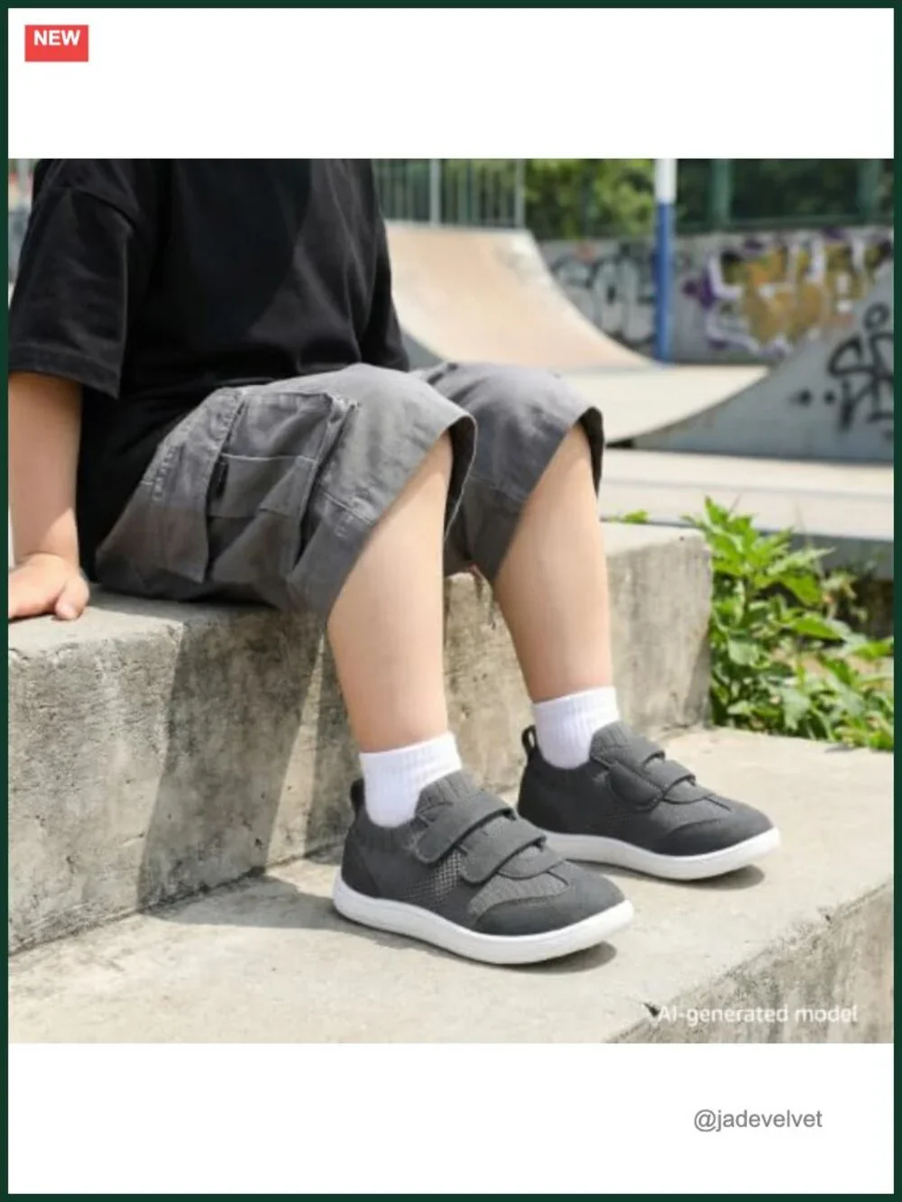 Wide Toe Box Barefoot Shoes for Toddlers, Hook & Loop Closure, Non-Slip Sneakers
